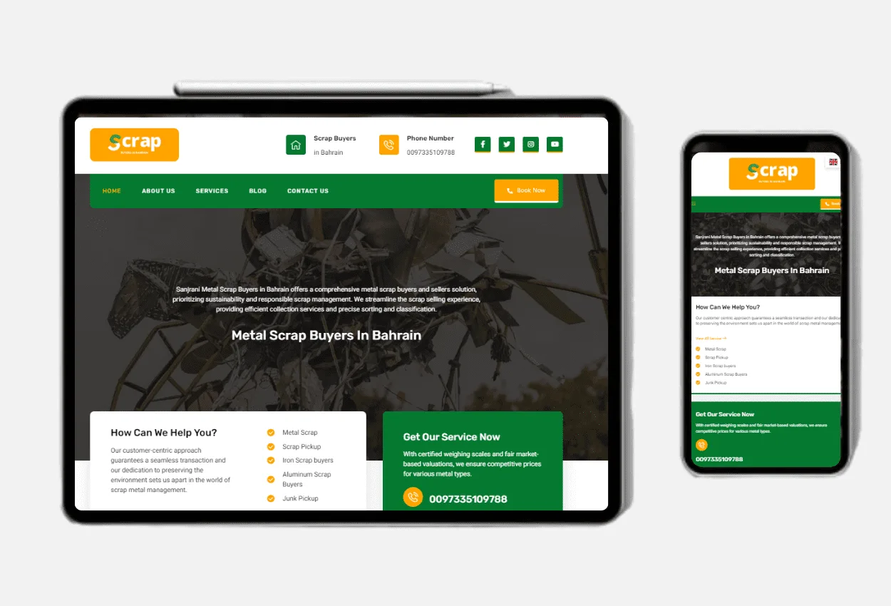Scrap Buyer UAE Showcase | AR Webcrafts